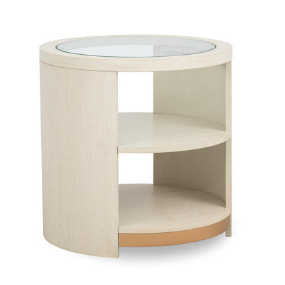 Sloan - Round End Table - Frost