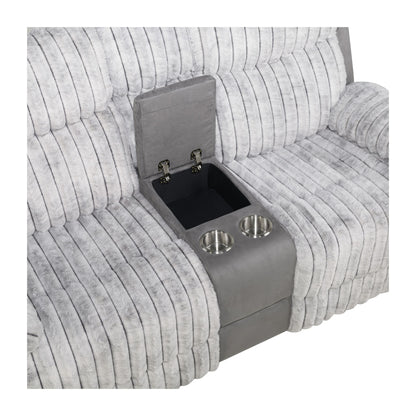Plush - Reclining Loveseat - Gray