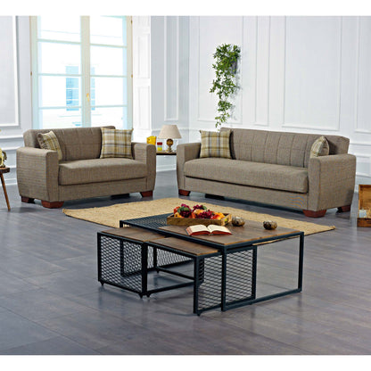 Ottomanson Barato - Upholstered Convertible Loveseat With Storage