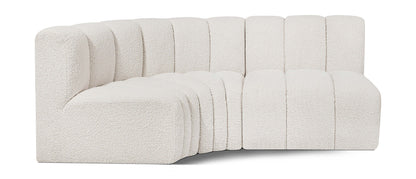 Arc - Boucle Fabric 3 Piece Sofa