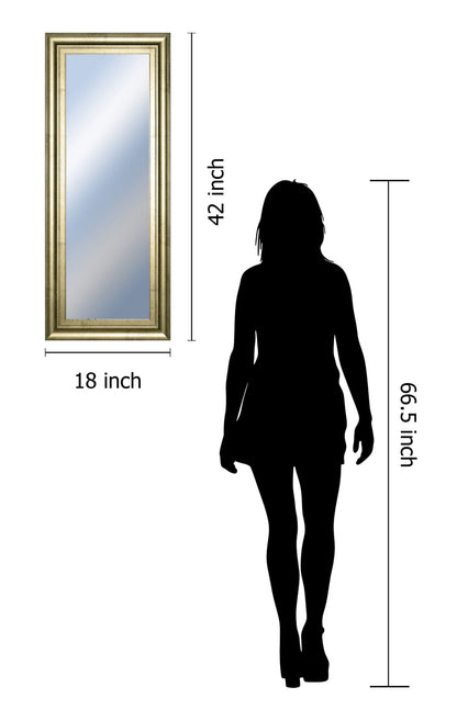 18x42 Decorative Framed Wall Mirror By Classy Art Promotional Mirror Frame #40 - Yellow