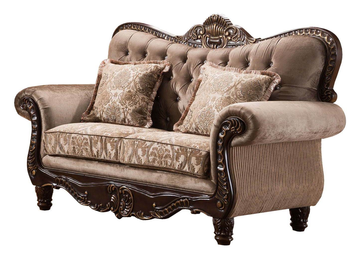 Giana - Loveseat - Light Brown