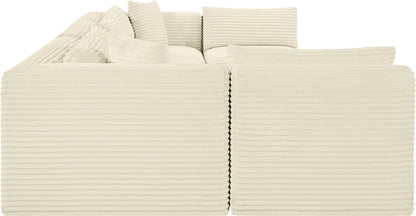 Shaggy - 7 Piece Modular U-Shaped Armless Sectional