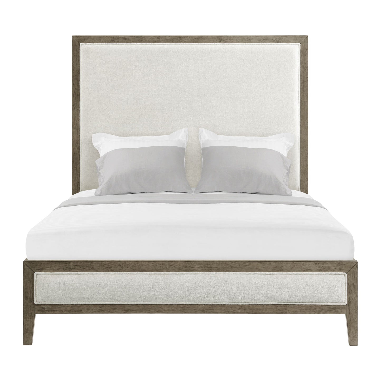 Versailles Contemporary - Fabric Panel Bed With Low Footboard