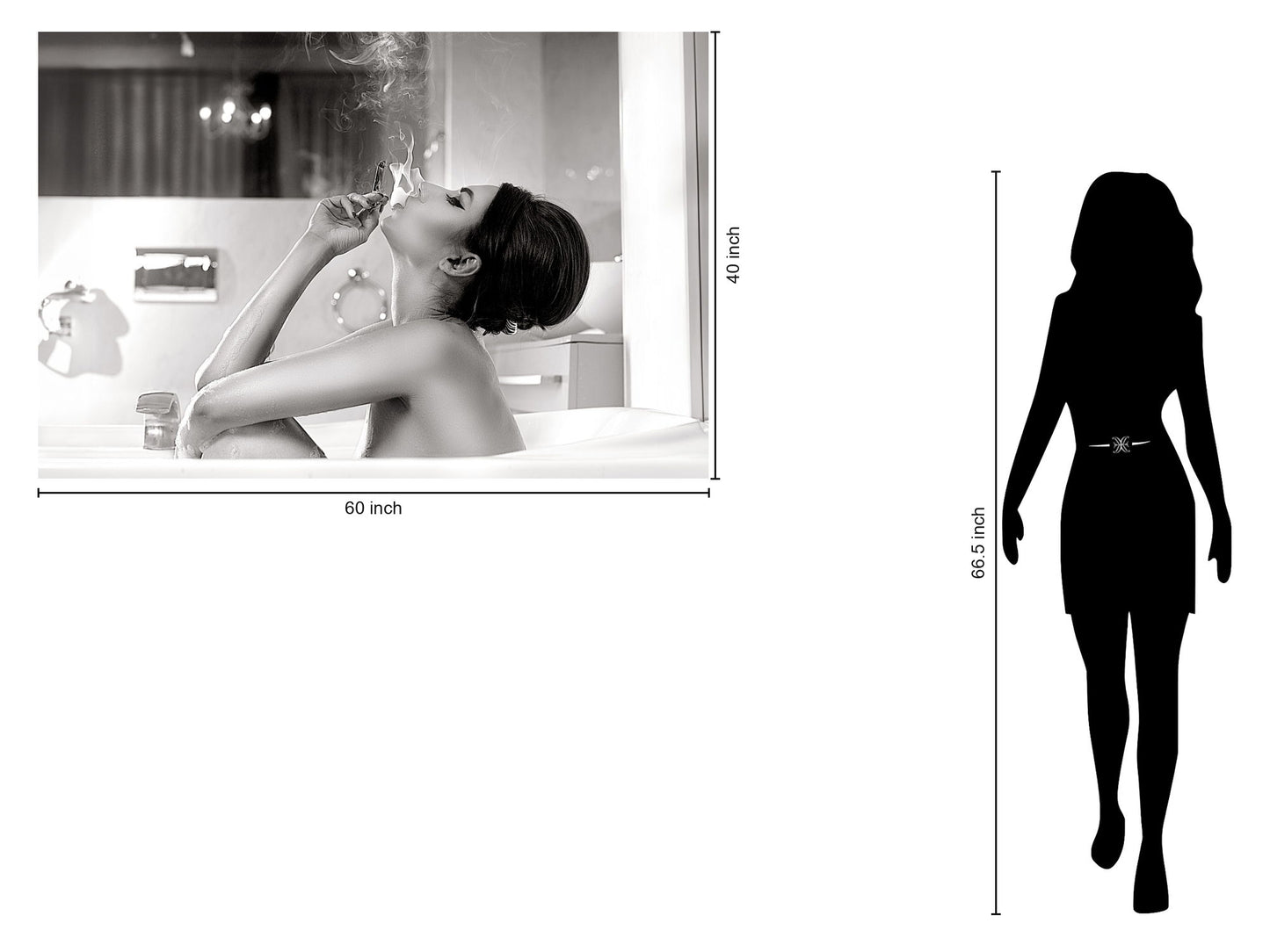 Sultry Serenity - 40" x 60" Framed Wall Art