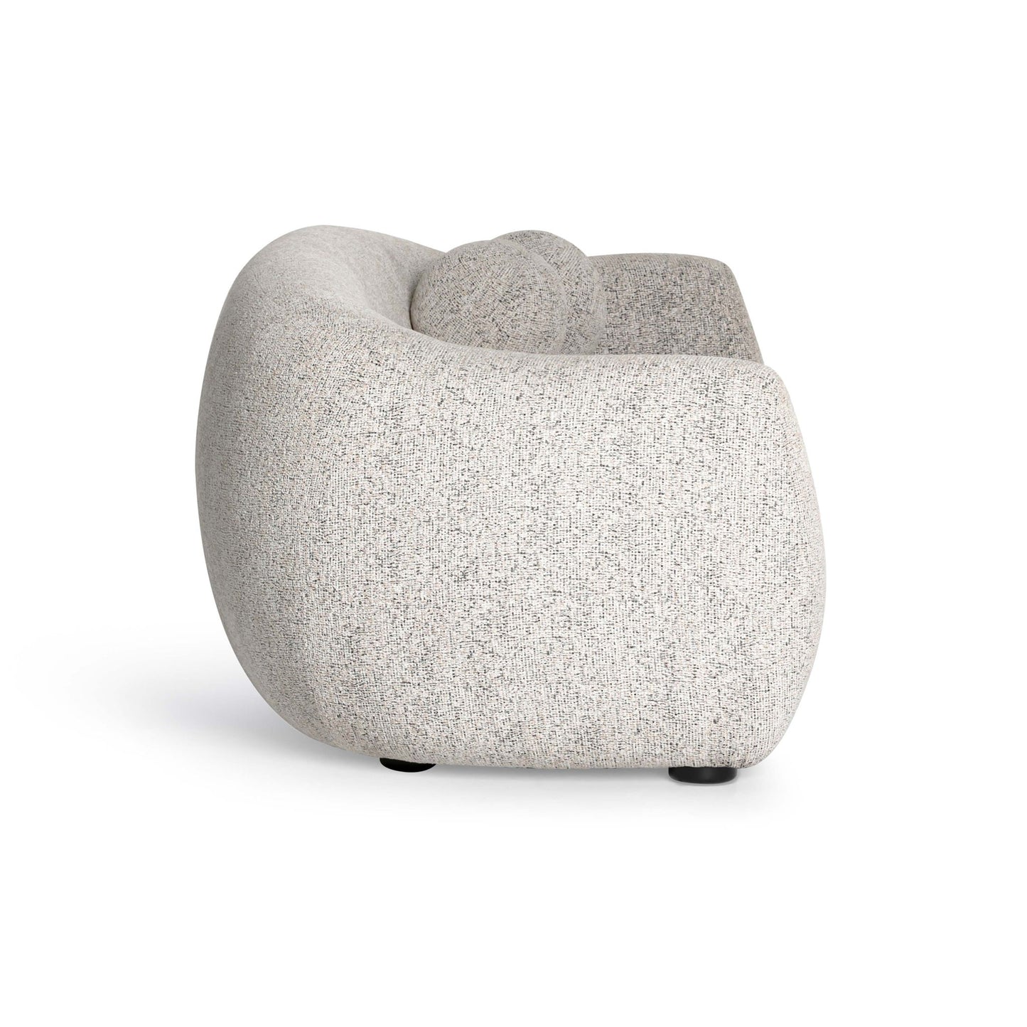 Judy - Woven Fabric Sofa - Black / White