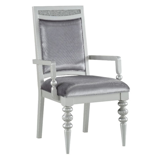 Maverick - Arm Chair Set of 2) - Fabric & Platinum