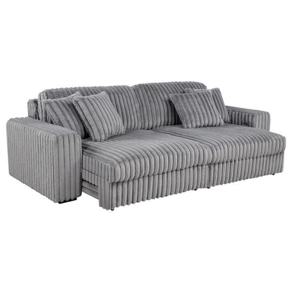 Jacana - Corduroy Upholstered Dual Power Chaise Sofa