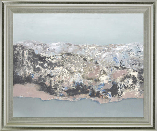 Frosted Divide - 28" x 34" Framed Wall Art