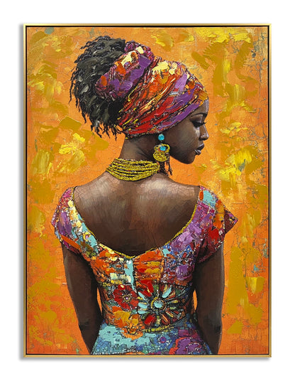 Sunlit Elegance - 30" x 40" Framed Wall Art