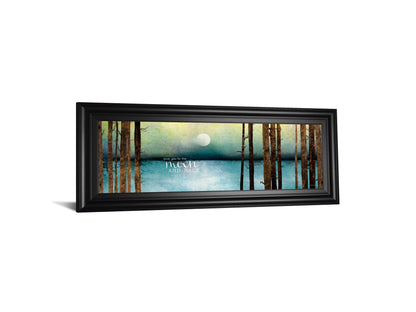 Love You To The Moon And Back By Marla Rae - Framed Print Wall Art - Blue