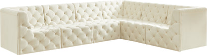 Tuft - Modular Sectional 6 Piece - Cream - Fabric