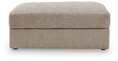 Nexora-Court - Oversized Accent Ottoman - Burlap