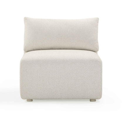 Hangover - Outdoor Modular Armless Chair - Cream