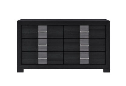 Optimus - 4 Piece Bedroom Set (Full Bed, Dresser, Mirror, Nightstand) - Black