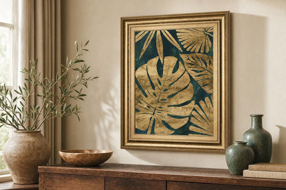 22x26 Emerald Jungle II By June Erica Vess - Light Brown