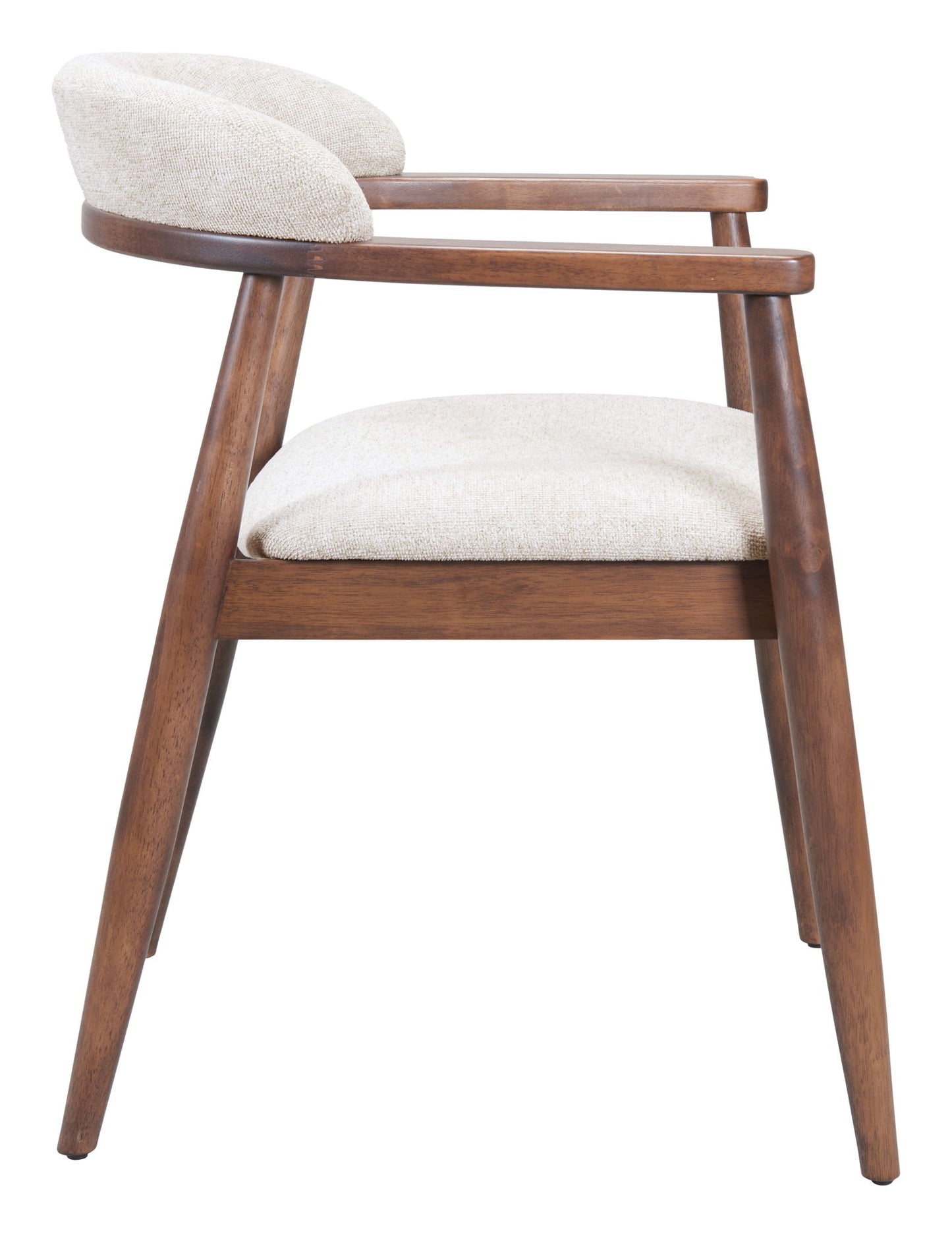 Goka - Dining Chair - Beige / Walnut