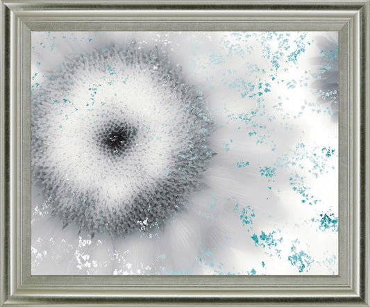 Frosted Petal Burst - 28" x 34" Framed Wall Art