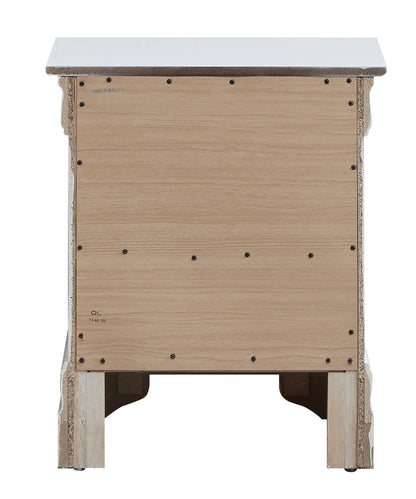 Lorana - 24" Nightstand - Silver Champagne