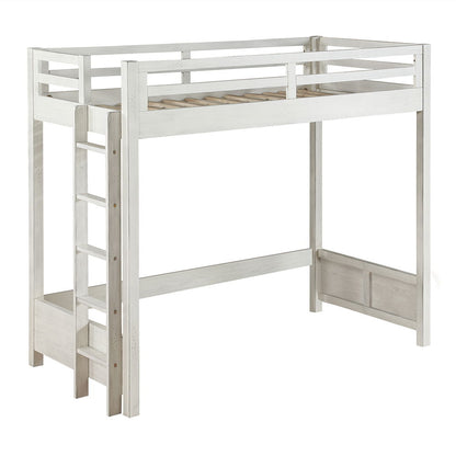 Celerina - Twin Loft Bed - Weathered White