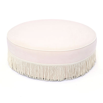 Tassy - Tasseled Round Ottoman