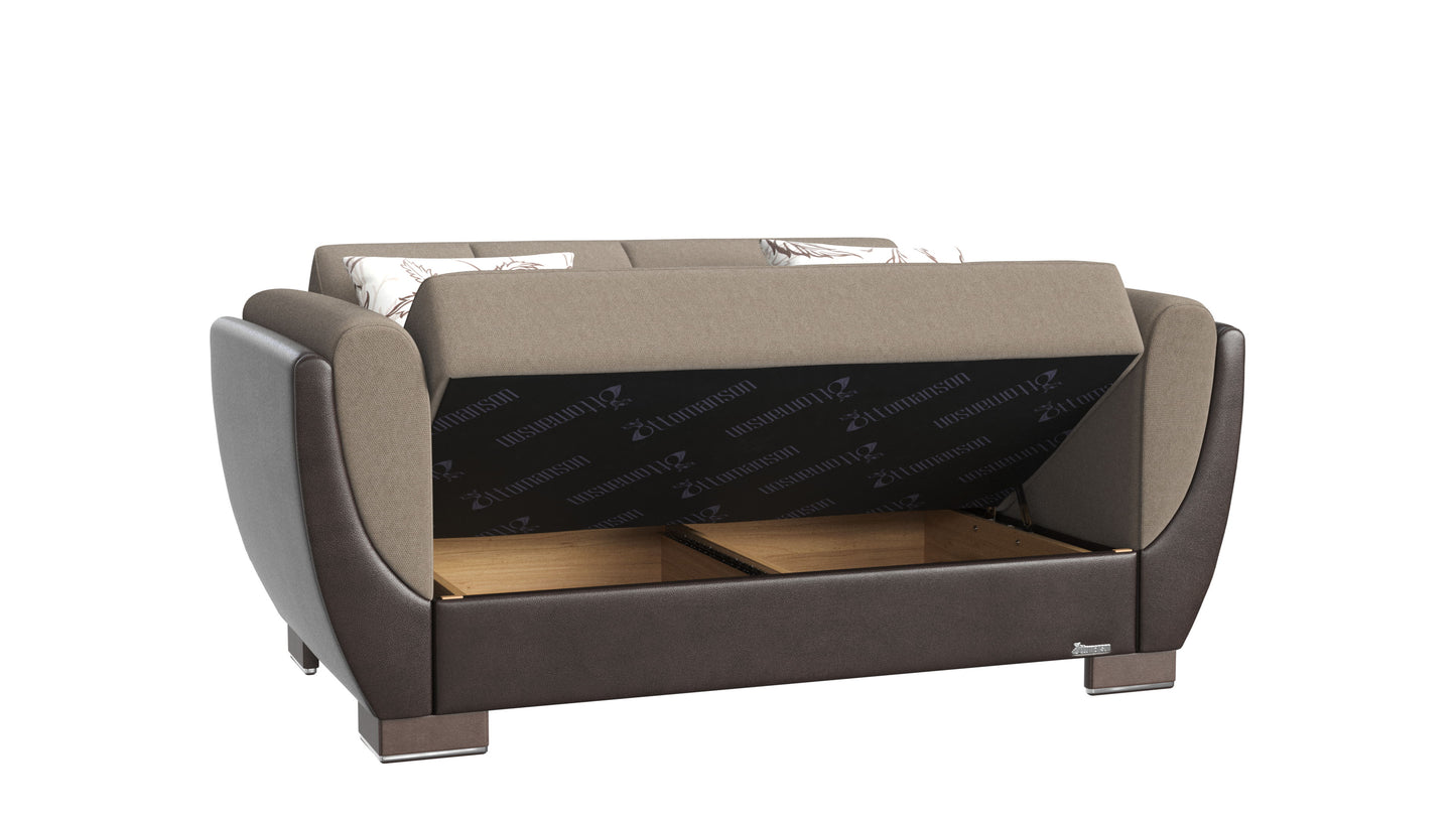 Ottomanson Armada Air - Convertible Loveseat With Storage