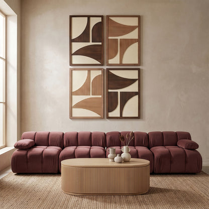 Cadence - 4 Piece Two-Color Wall Art