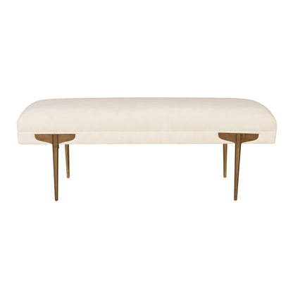 Brno - Waived Velvet Bench