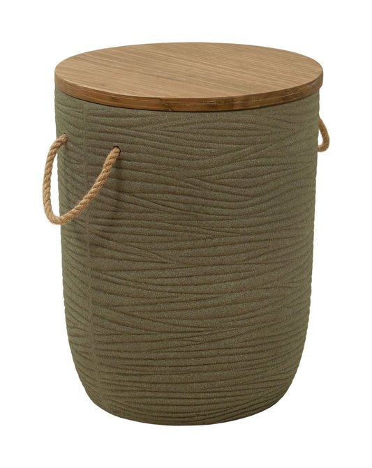 Biban - Outdoor Side Table - Natural & Brown