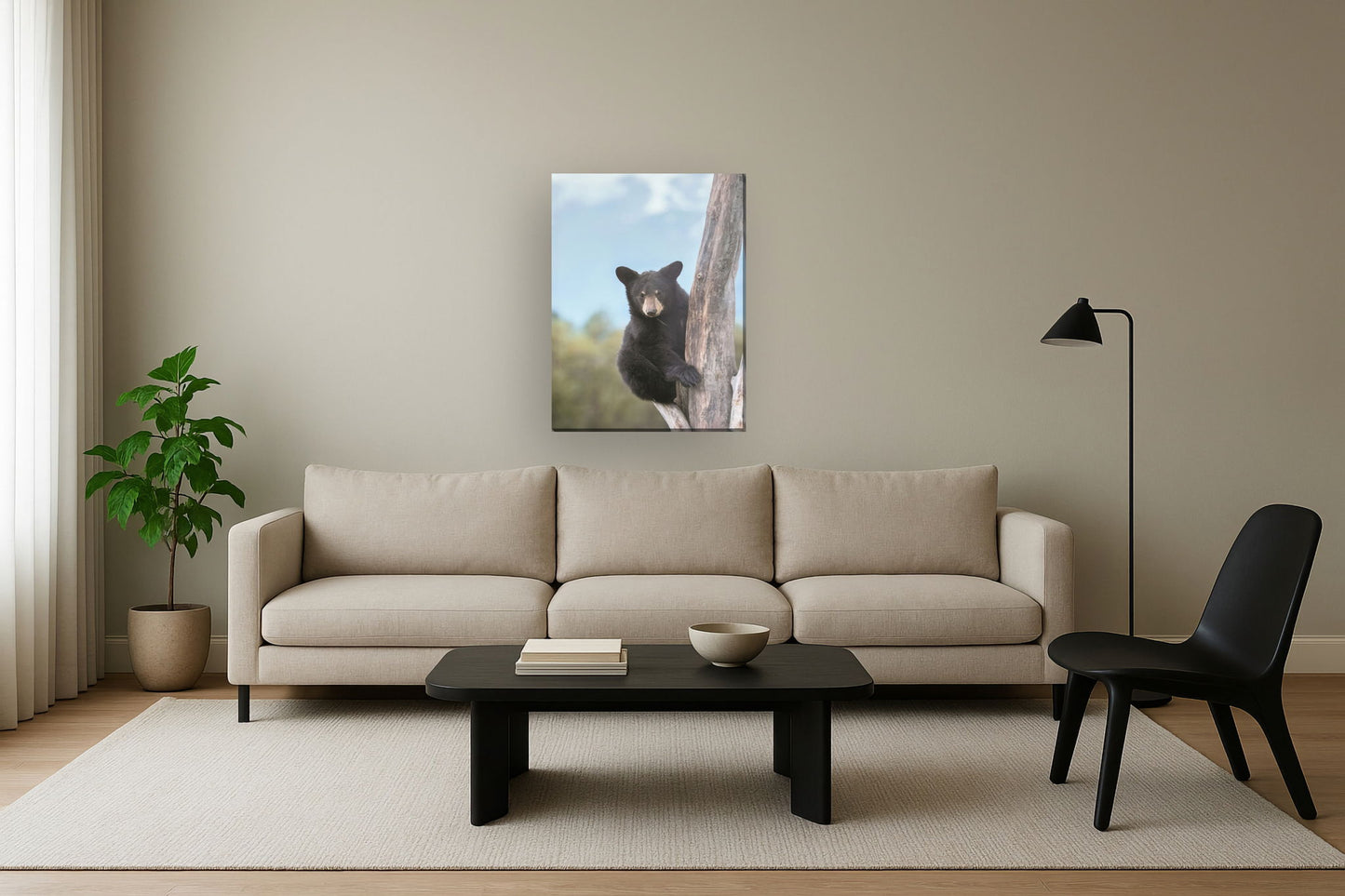 Print On Canvas - Light Blue