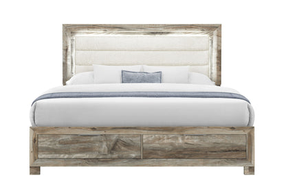 Callie - King Bed With Storage - Brown
