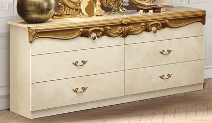Barocco - Double Dresser - Ivory / Gold