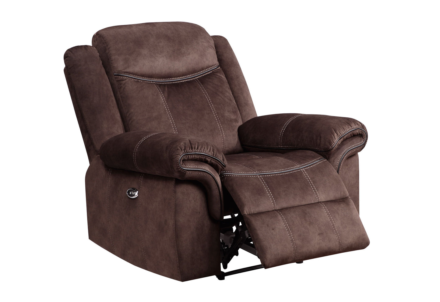 U2200 - Power Reclining Sofa / Power Console Reclining Loveseat With Power Switch / Power Recliner - Domino Coffee