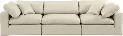 Comfy - Faux Leather Modular Sofa 3 Seats