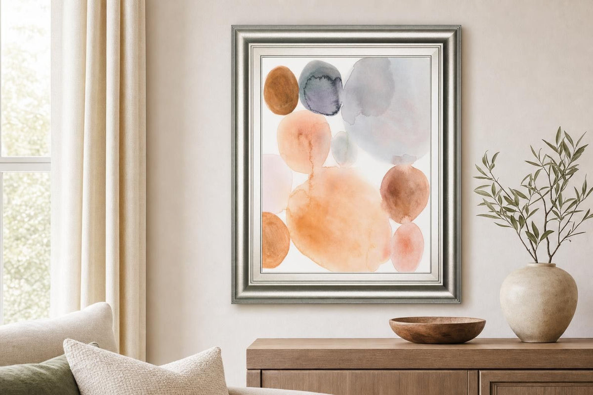 22x26 Marble Wash I By Victoria Barnes - Beige