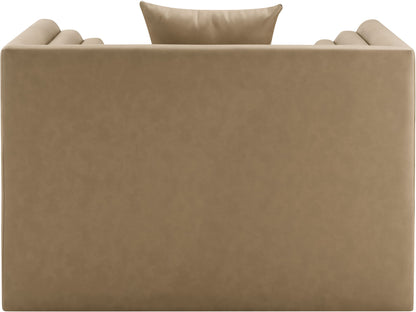Everett - Vegan Leather Upholstered Chair - Tan
