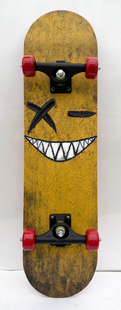 Skateboard - Smile Wink - Yellow