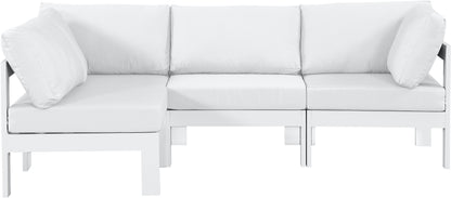 Nizuc - Outdoor Patio Modular Sectional 4 Piece - White