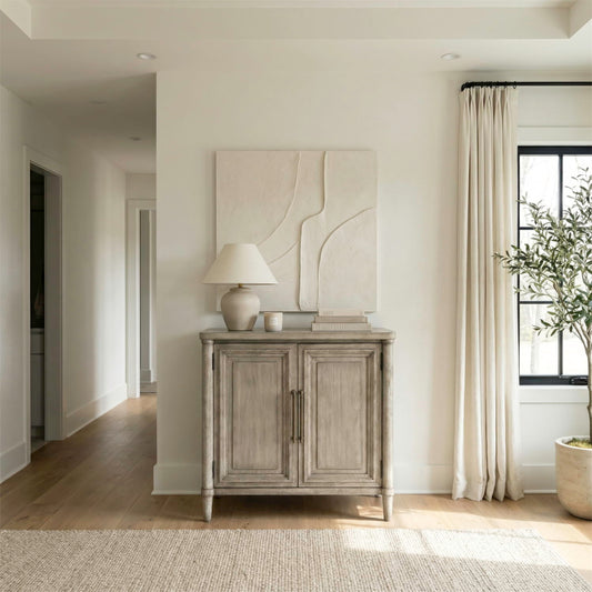 Rochelle Park - Bedside Chest With Charging Station - Smokey Taupe