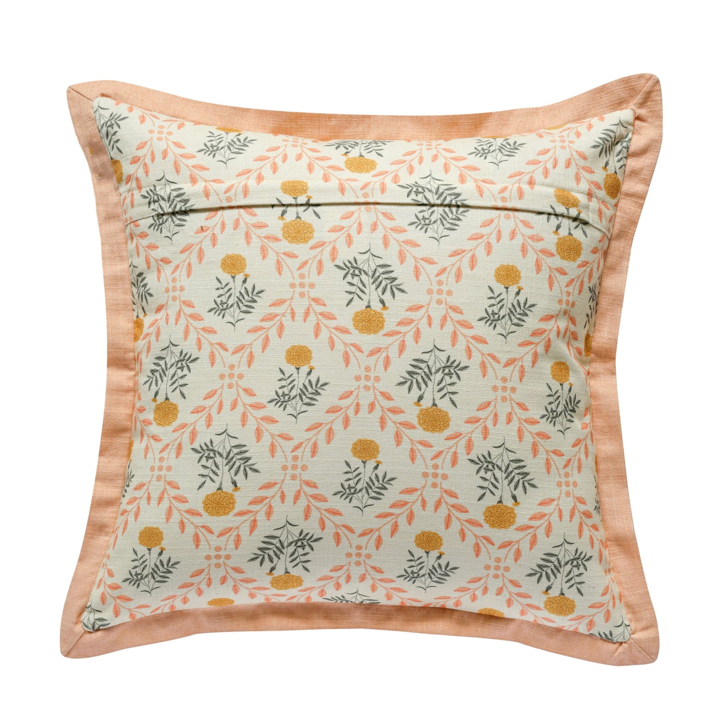 Dolce - 20" Natural Cotton Throw Pillow, Cover - Blush Pink