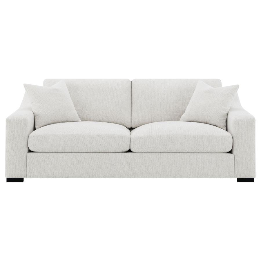Ashlyn - Fabric Upholstered Track Arm Sofa - Sand