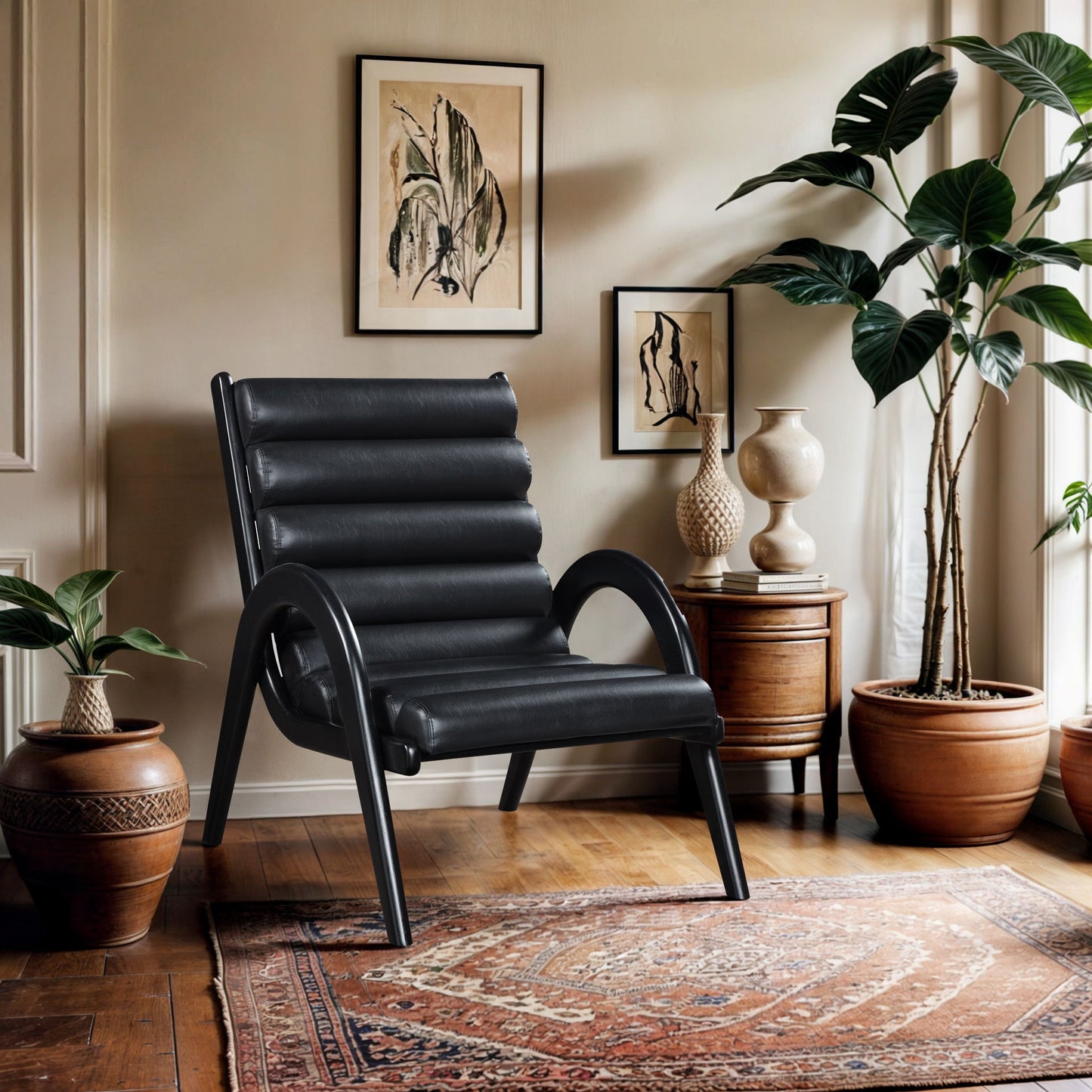 Randal - Accent Chair - Black Frame