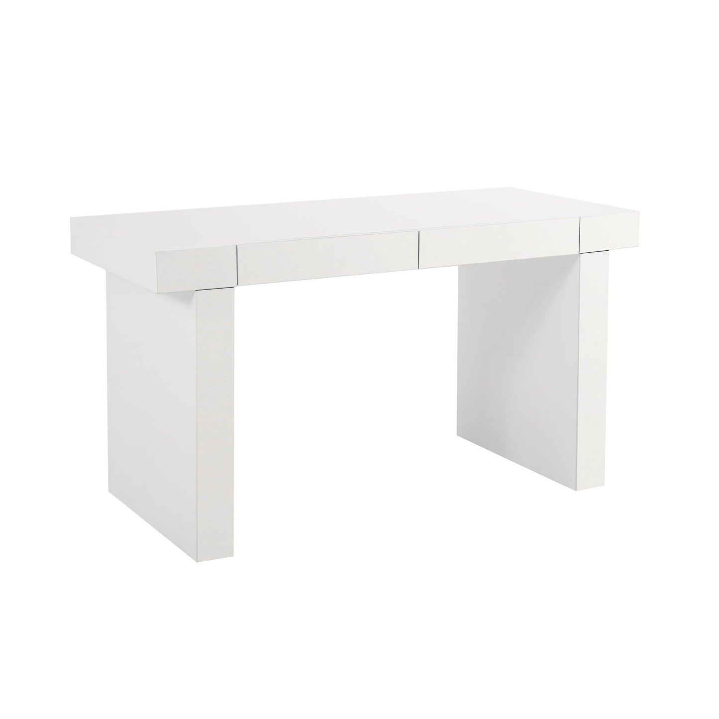 Clara - Lacquer Desk - Glossy White