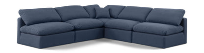 Indulge - Linen 5 Piece Modular Corner Armless Sectional