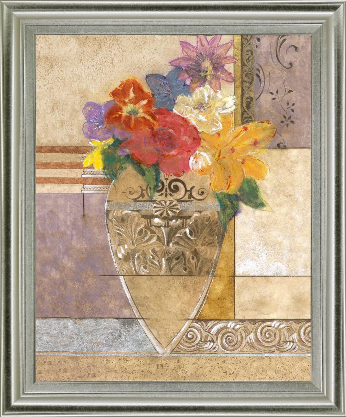 Radiant Bouquet - 28" x 34" Framed Wall Art