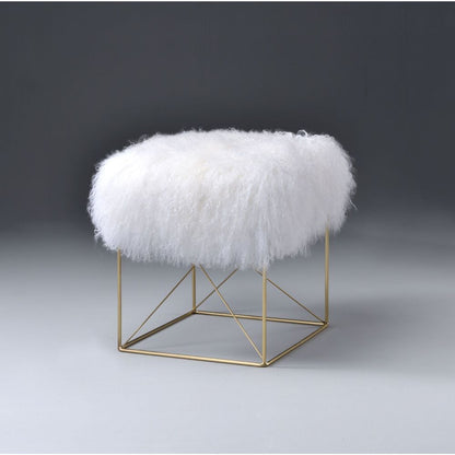 Bagley - Ottoman - Wool & Gold Brass