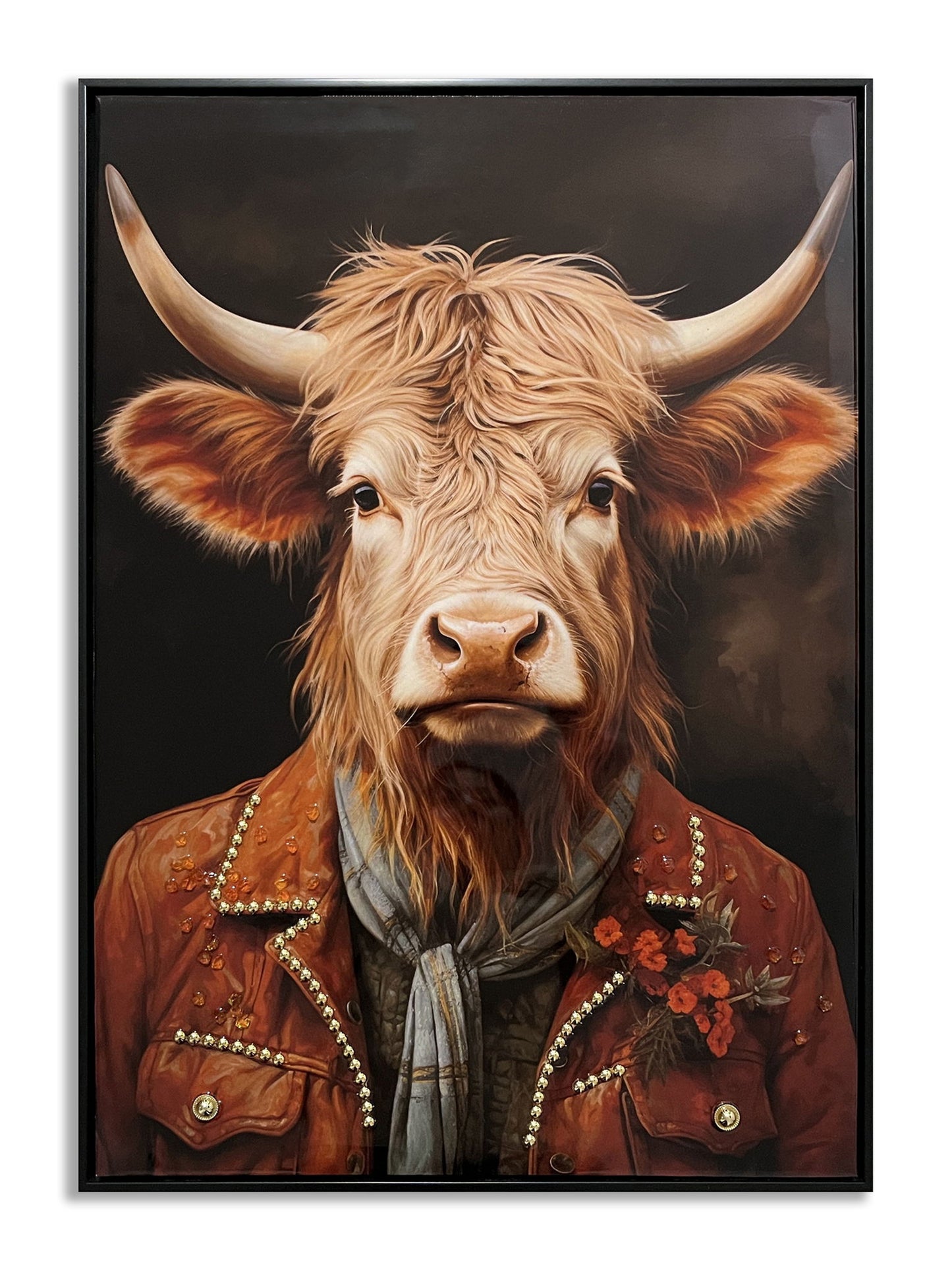 Rustic Dapper Highland - 21" x 29" Framed Wall Art