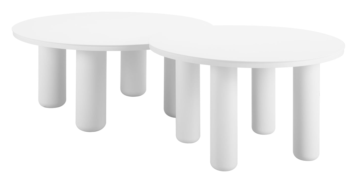 Ola - Outdoor Coffee Table Set - White