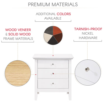 Glory Furniture - Hammond - 3 Drawer Nightstand