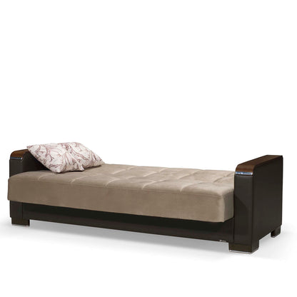 Ottomanson Armada X - Upholstered Convertible Wood Trimmed Sofabed With Storage